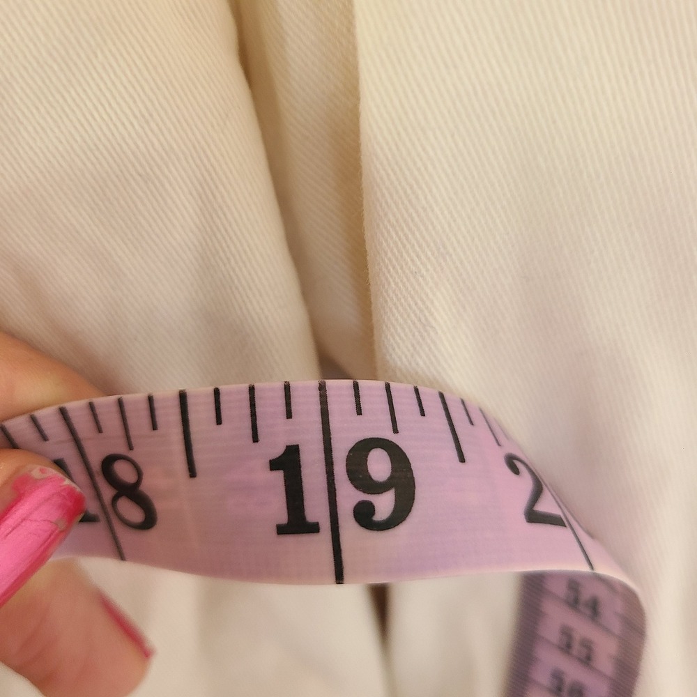 Anthropologie Tulle Cream White Cotton MEDIUM Trench Coat Hood‎ Quiet Luxury M - Picture 7 of 8